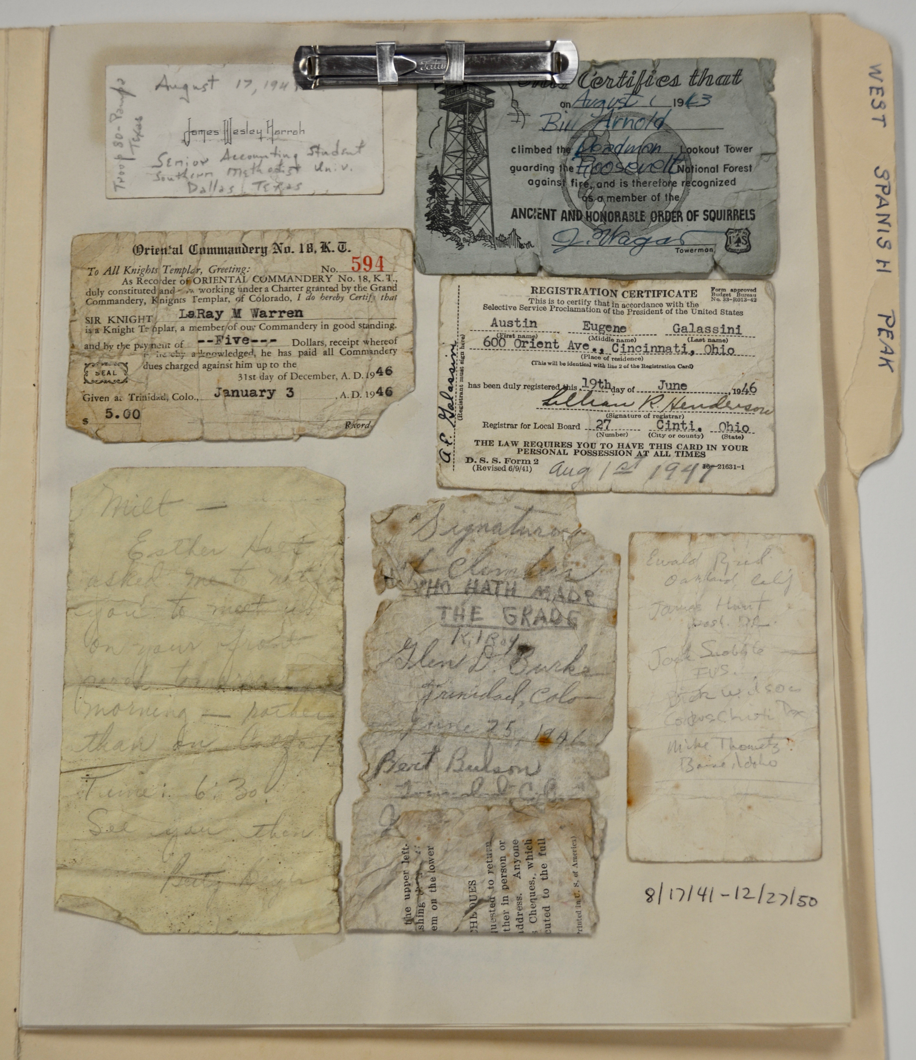 Colorado summit register collection