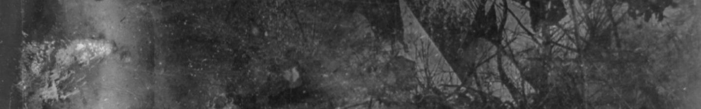 A damaged daguerreotype showing, barely, a group of tipis.