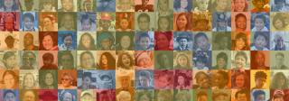Mosaic of faces