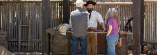 Fort Vasquez living history hides