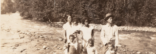 William Pitts and his family in South Boulder Creek
