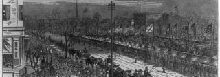  A newspaper illustration depicting the grand reception of Grand Duke Alexis at New York City