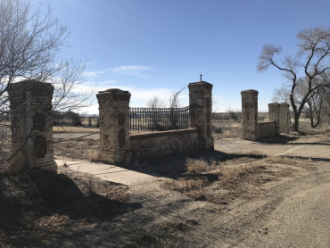 A photo of the National Sugar Manufacturing Company Gates in Sugar City.