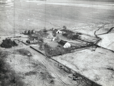 Aerial view of farm
