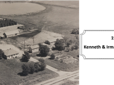 Aerial view of farm