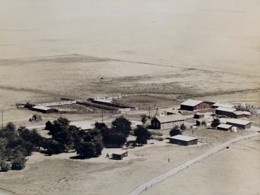 Aerial view of farm