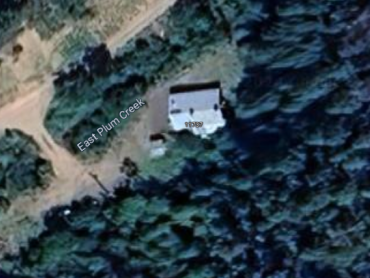 Aerial view of farm