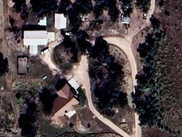 Aerial view of farm