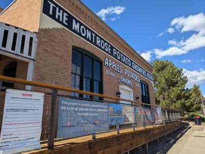 Exterior of Montrose Fruit and Potato building post-renovation.