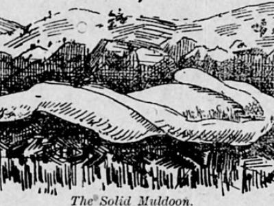 An illustration of the Solid Muldoon, which appeared in the Colorado Daily Chieftain