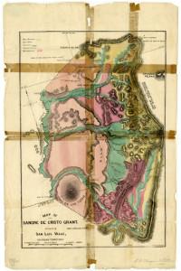 Colorful map of the Sangre de Cristo grant